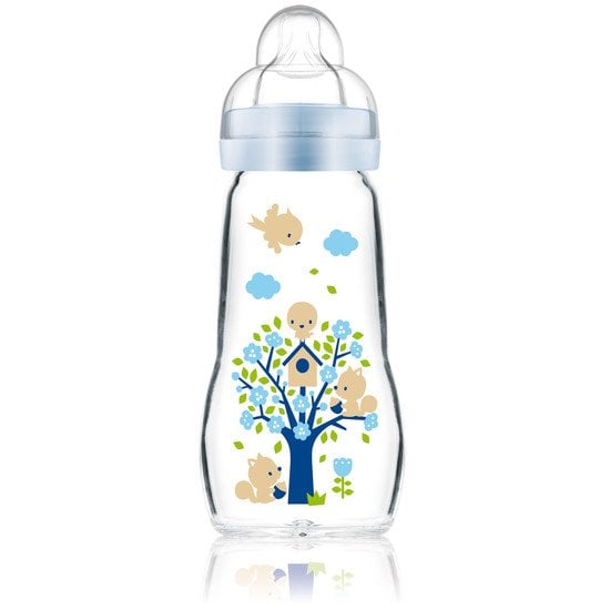 NUK Biberon Verre Nature Sense 120ml 'S' 0-6 M 10211035