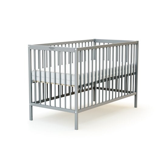 Lit bébé en bois Gris 60 x 120 cm de Formula Baby