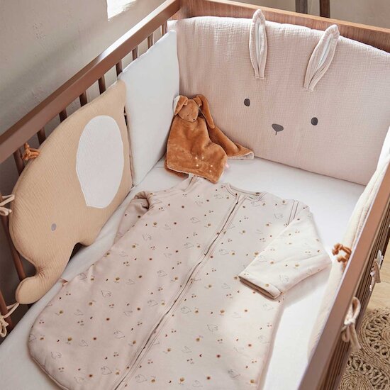 Bali, Moka & Snow Gigoteuse Jersey manches amovibles Colombes 70 cm de Noukies Bali, Moka & Snow Gigoteuse Jersey manches amovibles Colombes 70 cm de Noukies