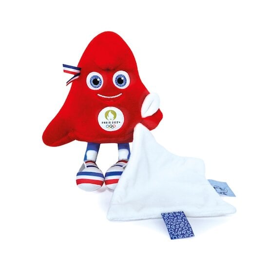 Mascotte Officielle JO 2024 Peluche avec Doudou Rouge  de Doudou et Compagnie