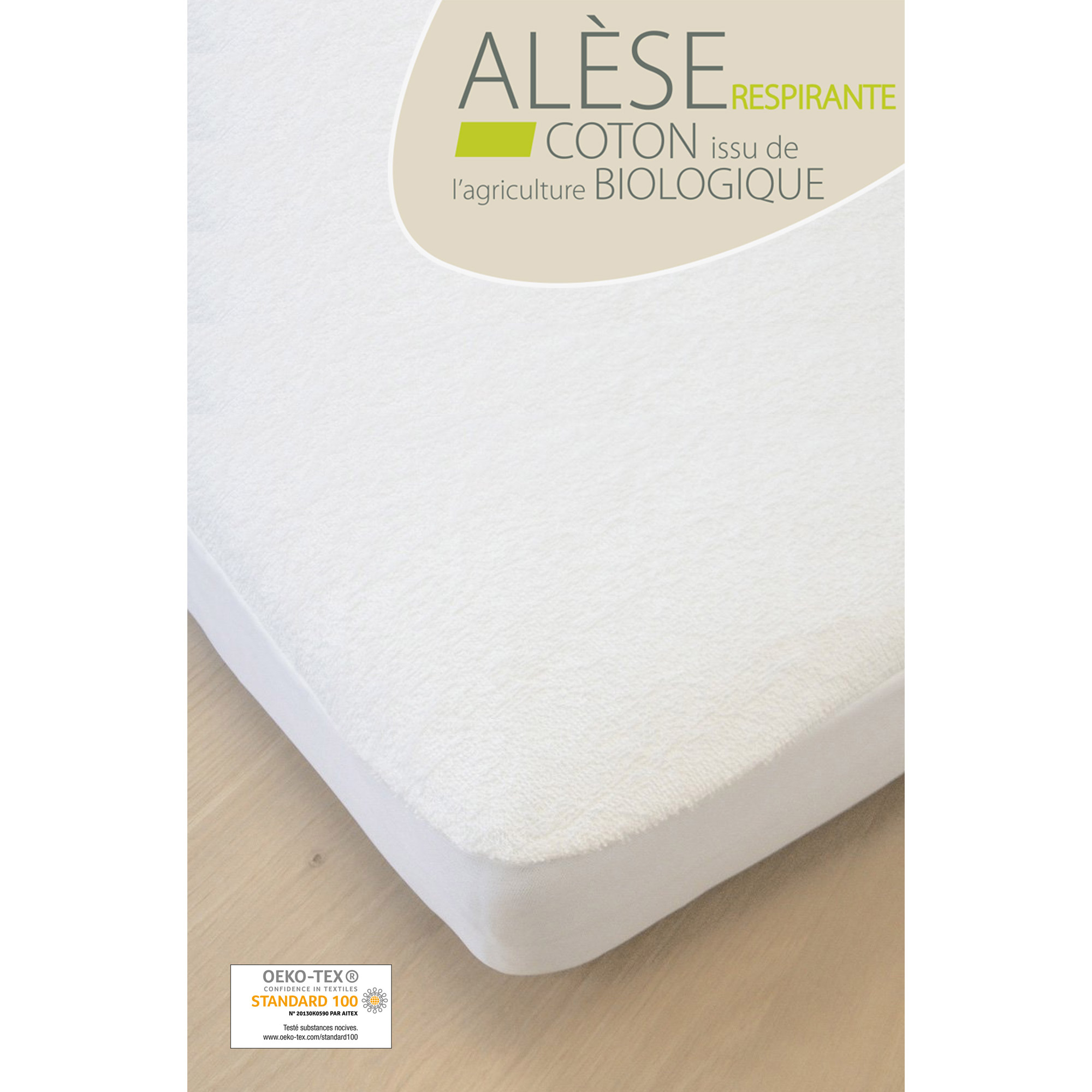 Alèse Easy dort en coton BIO Oeko Tex 60x120