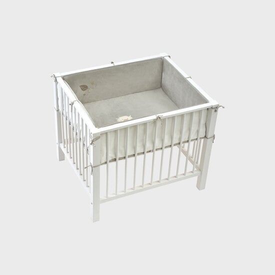 Tapis de parc réversible Veloudoux Fulffy, Orso et Lily Vert Sauge  de Noukies