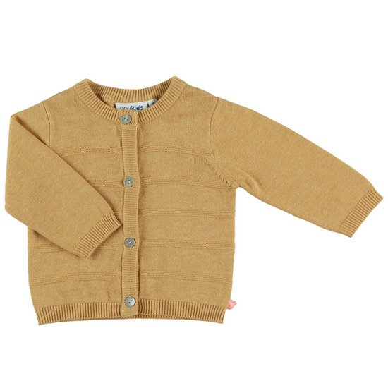 Cardigan tricot collection Cocon Fille Hiver Jaune 12 mois de Noukies
