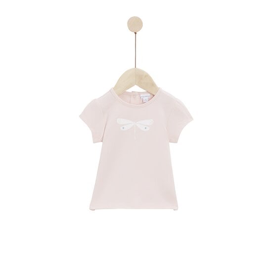 Mon Petit Nuage Tee-shirt manches courtes Rose fog  de P'tit bisou