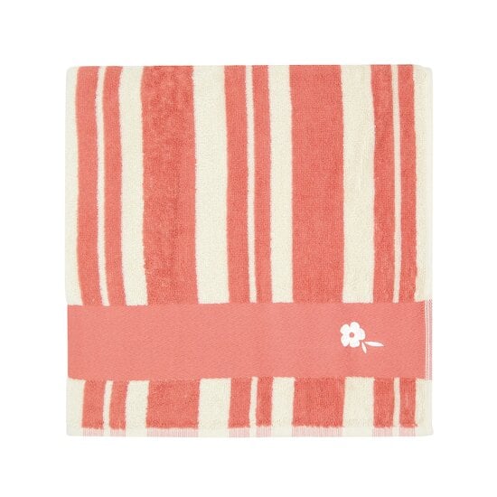 Serviette Rayée Tangerine 70 x 140 cm de L'Oiseau Bateau