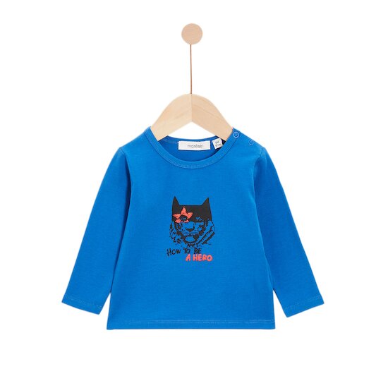 Pop mood T-shirt manches longues bleu électrique  de Marèse Pop mood T-shirt manches longues bleu électrique  de Marèse