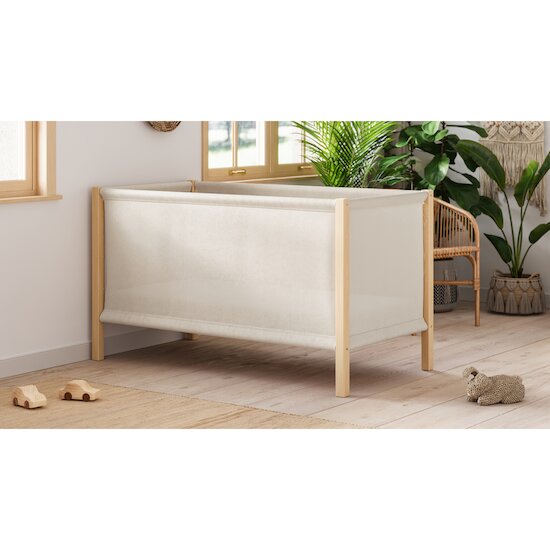 Tela Lit bébé 60x120 Beige/Bois  de Vox Tela Lit bébé 60x120 Beige/Bois  de Vox