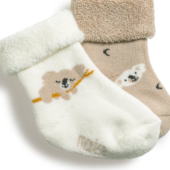 Lot 2 Paires Chaussettes Petit Koala Beige  de Marèse Lot 2 Paires Chaussettes Petit Koala Beige  de Marèse