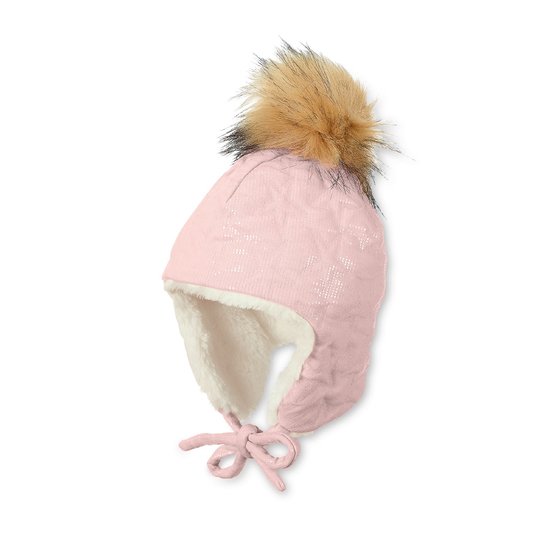Bonnet Peruvien Bebe Fille Pompon En Fausse Fourrure De Sterntaler Bonnets Fille Aubert