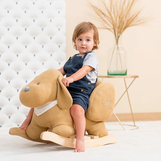 Charlie Animal à bascule Caramel  de Nattou