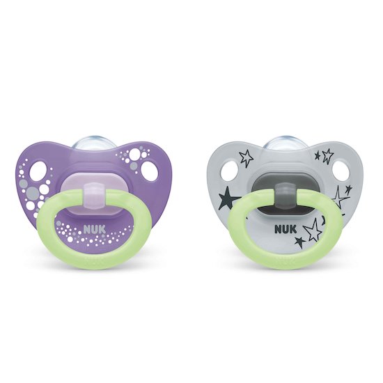 Lot de 2 sucettes Classic Night