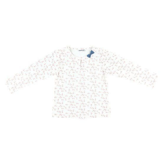 T-shirt nœud collection Bord de mer été 2019 Fille Blanc 9 mois de Noukies