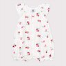 Combinaison courte bébé en coton fruits