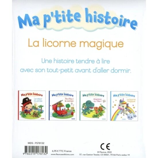 Ma P'tite Histoire La licorne magique  de Fleurus Ma P'tite Histoire La licorne magique  de Fleurus