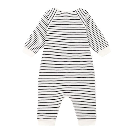 Combinaison rayée en tubique Blanc/Bleu 6 mois de Petit Bateau Combinaison rayée en tubique Blanc/Bleu 6 mois de Petit Bateau