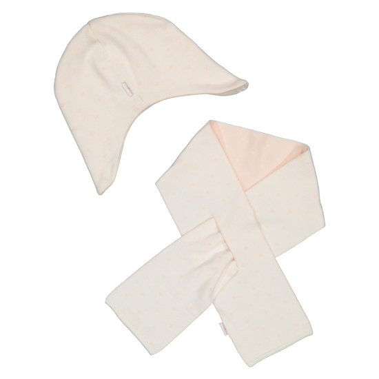 Bonnet + écharpe pois collection Douceur Câline