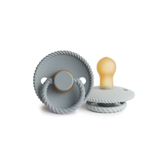 Lot 2 Sucettes latex Rope Gris  de Frigg
