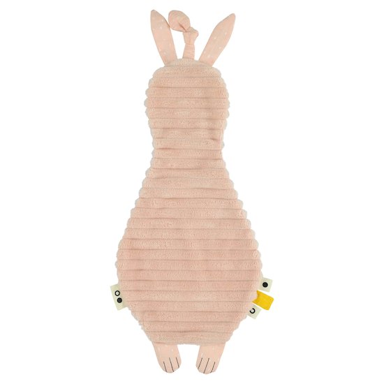 Doudou plat attache-sucette Mme Lapine  de Trixie
