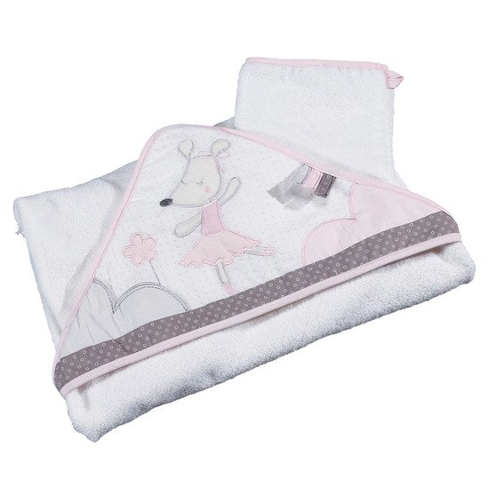 Sauthon Cape de bain et gant de toilette Babyfan