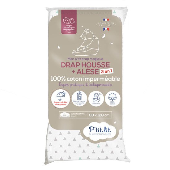 Drap housse magique Imprimé 60x120 de P'tit lit