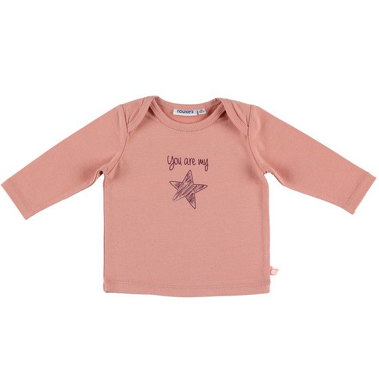 T-shirt Fille Collection Cocon Hiver Star Rose  de Noukies