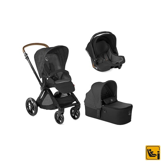 Poussette Muum + Micro + Koos i-Size R1 Cold Black  de Jane