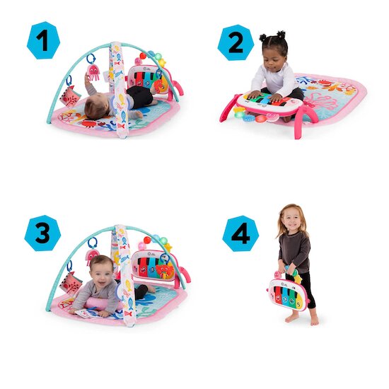 Tapis d'éveil 4 en 1 Kichin' Tunes Ocean  de Baby Einstein Tapis d'éveil 4 en 1 Kichin' Tunes Ocean  de Baby Einstein