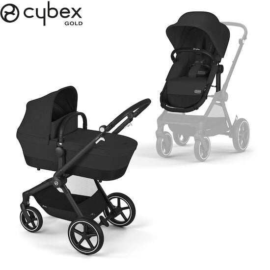 Poussette 2-en-1 Eos Lux Moon Black/Black Frame  de CYBEX