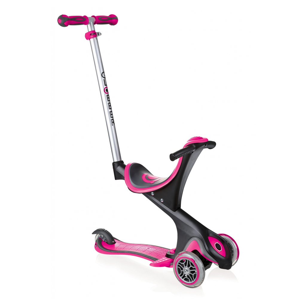 Trottinette 3 Roues Evo Comfort Rose De Globber Globber Aubert Trottinette 3 Roues Evo Comfort Rose De Globber Globber Aubert
