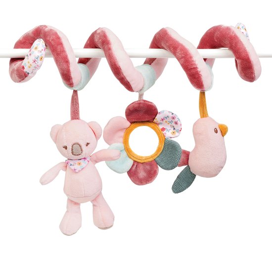 Iris Lali Jeu De Spirale Rose De Nattou Peluches A Accrocher Aubert