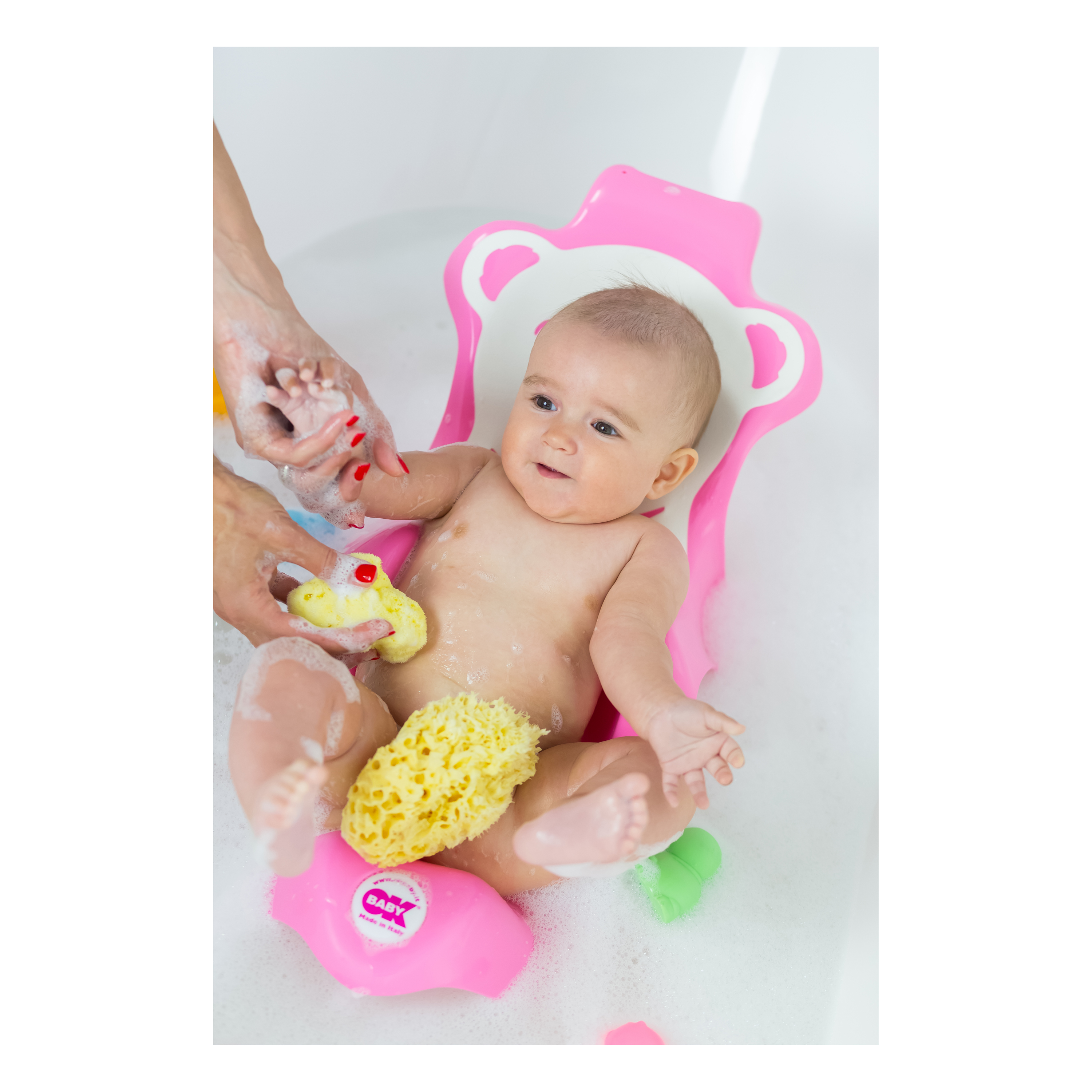 Transat de bain Buddy Blanc de OK Baby, Fauteuils de bain : Aubert