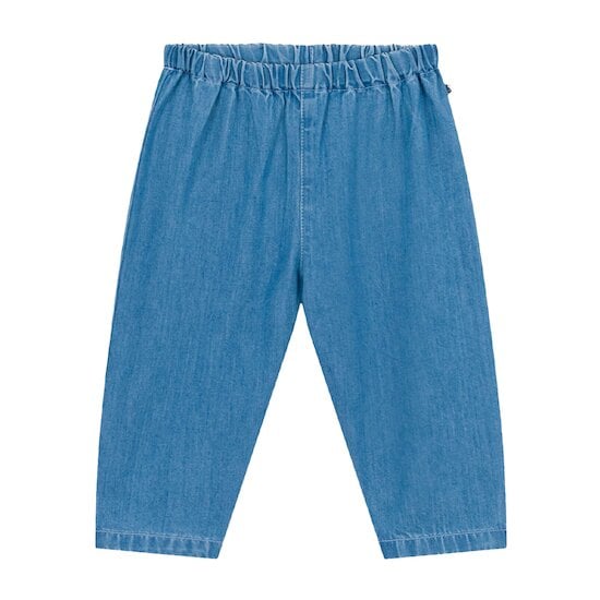 Pantalon en denim léger Bleu clair 12 mois de Petit Bateau