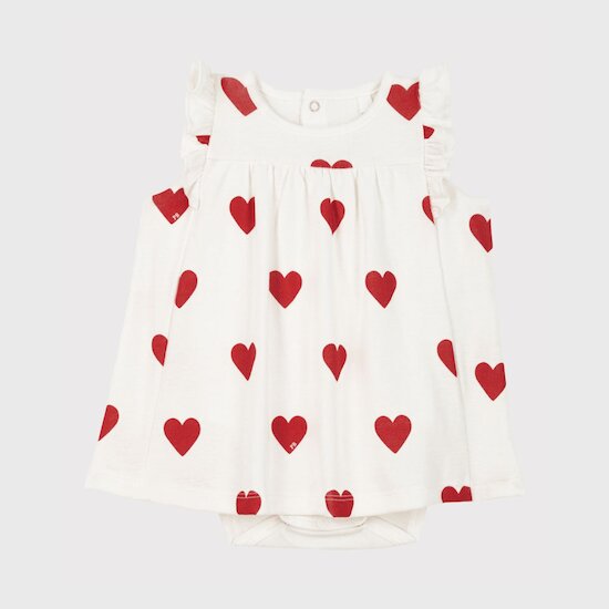 Robe imprimé coeur best sale