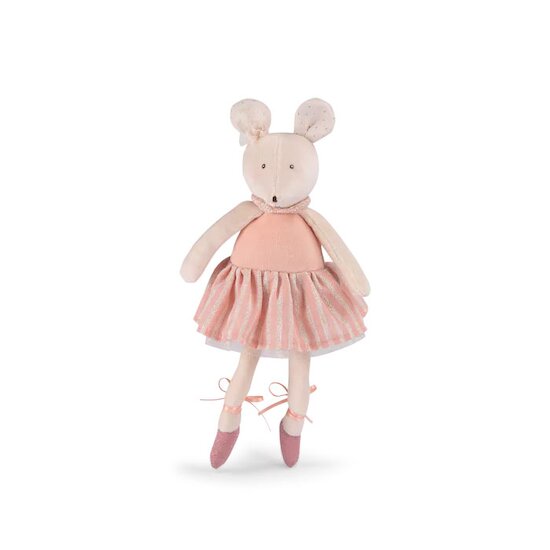 La Petite École de Danse Peluche Souris Rose  de Moulin Roty