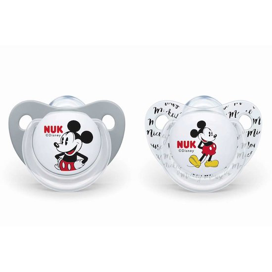 Lot de 2 sucettes Mickey T2 de Nuk