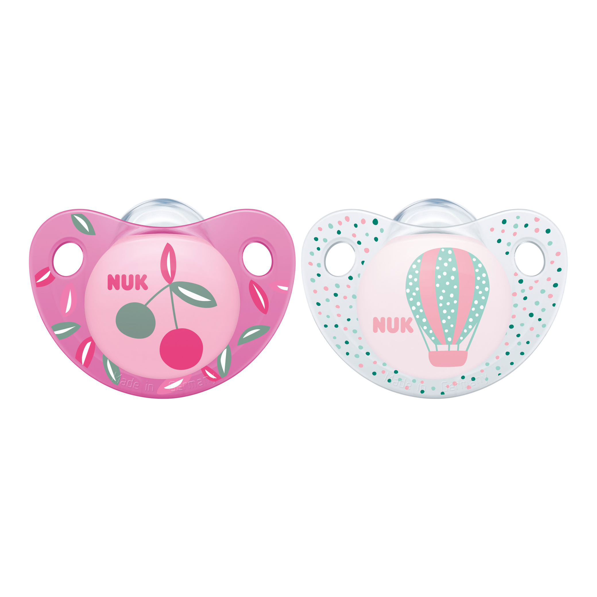 Nuk Space Night 2 Sucettes Silicone 18-36mois Fille 