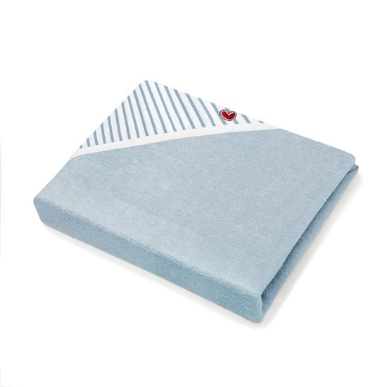 Serviette papillon bambou Blue stripes  de Babytolove