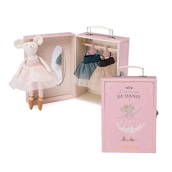 La Petite École de Danse Valise à tutus Rose  de Moulin Roty La Petite École de Danse Valise à tutus Rose  de Moulin Roty