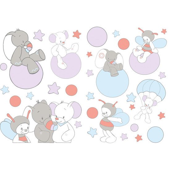 Bubbles stickers déco   de Nattou