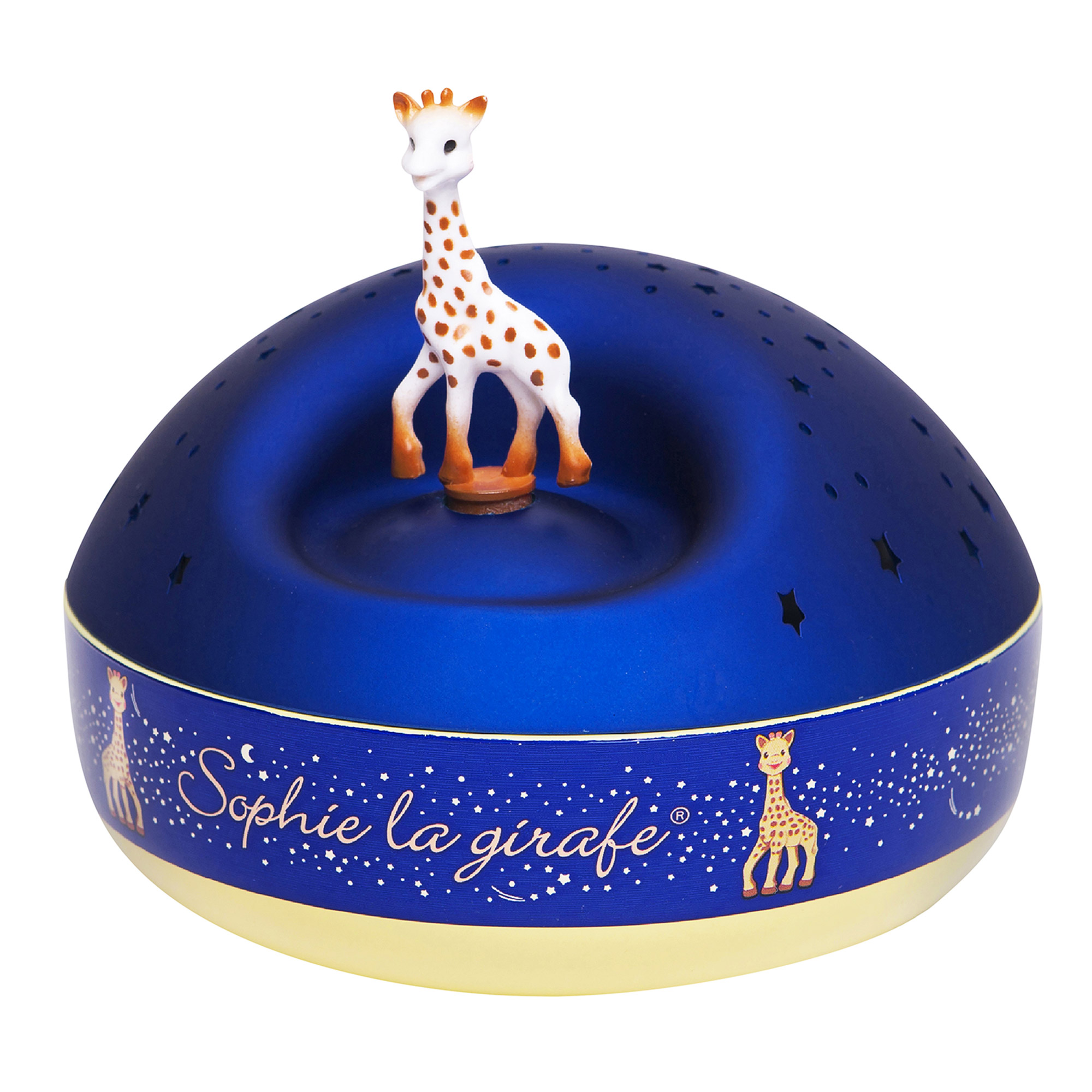 Projecteur étoiles musical Sophie la Girafe bleu de Trousselier, Veilleuses  : Aubert