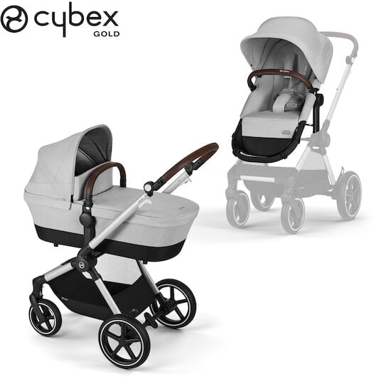 Poussette 2-en-1 Eos Lux Lava Grey/Silver Frame de CYBEX, Poussettes  citadines : Aubert