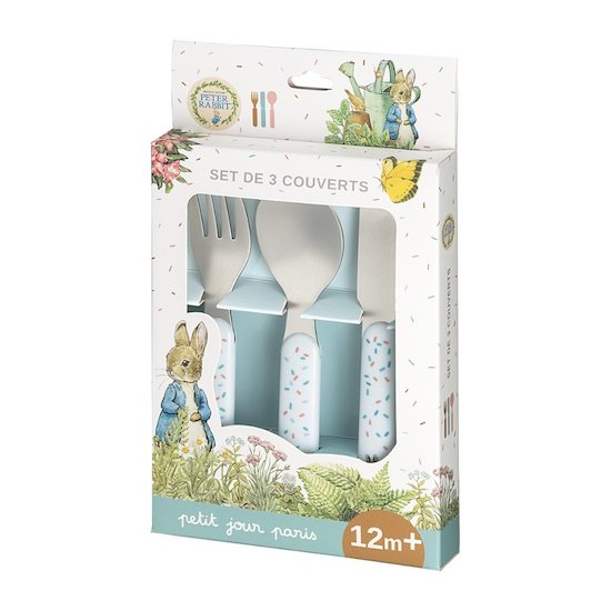 Pierre Lapin Set de 3 couverts Multicolore  de Petit Jour Paris