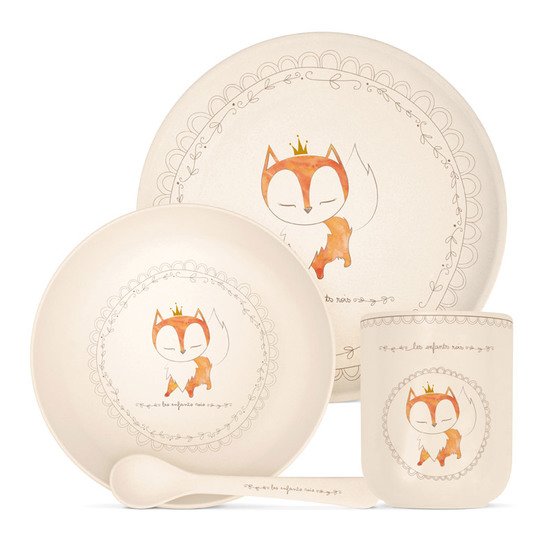 Set 4 Pieces En Bambou Renard De Label Tour Coffrets Aubert Set 4 Pieces En Bambou Renard De Label Tour Coffrets Aubert