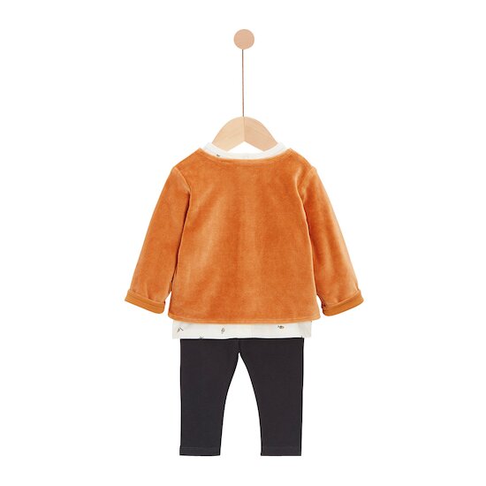 Cœur de pain d'épice Ensemble veste + t-shirt + pantalon Secret Forest  de P'tit bisou