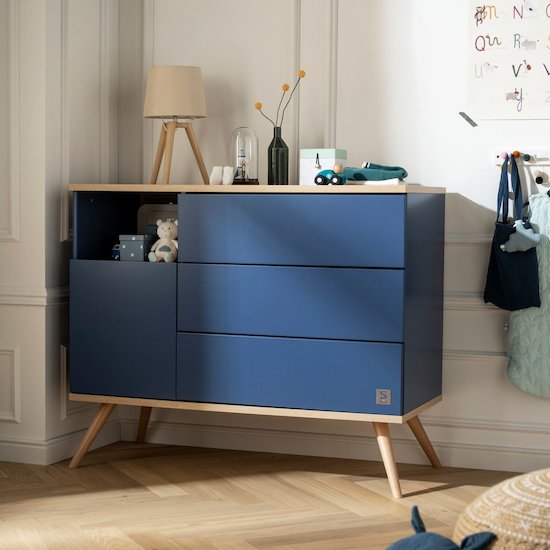 Boréale commode Bleu Nuit  de Sauthon Original Boréale commode Bleu Nuit  de Sauthon Original