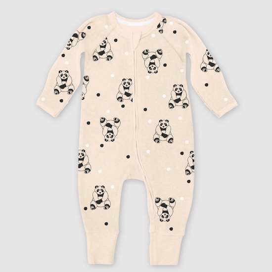 Pyjama Zippé Velours Panda  de DIM Baby