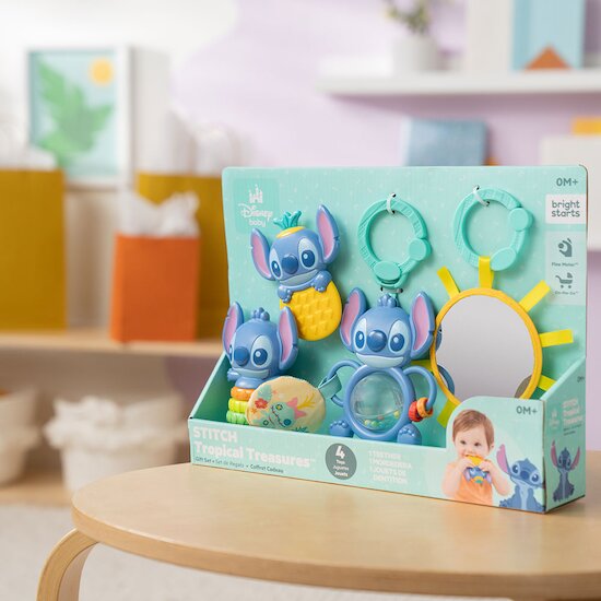 Coffret trésors tropicaux Stitch Disney   de Bright Starts Coffret trésors tropicaux Stitch Disney   de Bright Starts