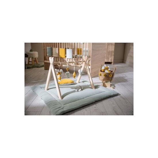 Grand tapis uni Vert sauge  de Sauthon Baby Déco