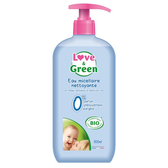 Eau nettoyant bio 500ml Bleu  de Love & Green