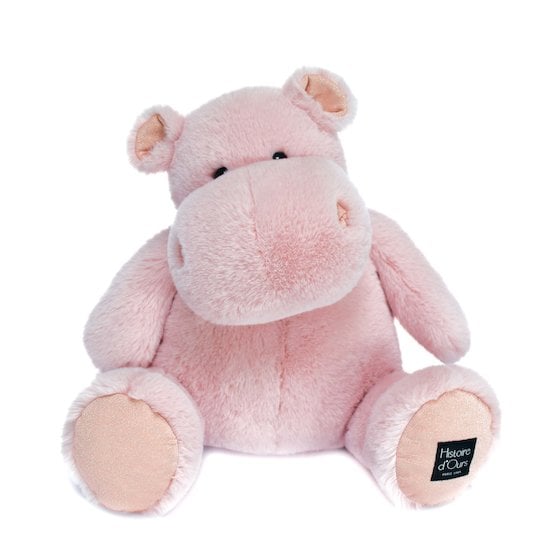 Peluche Hippopotame Rose poudré 40 cm de Histoire d'ours